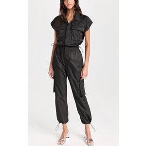 Pistola Jade Smocked Waist Utility Jumpsuit Small